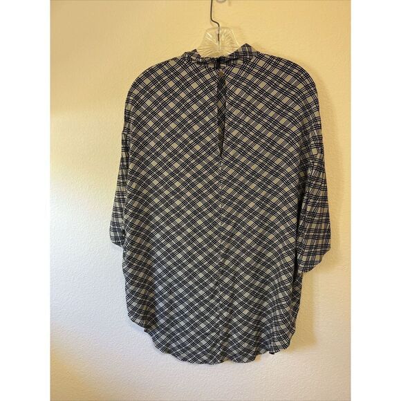 Zara Black And Tan Women’s Blouse Size Small NWT - Picture 5 of 6